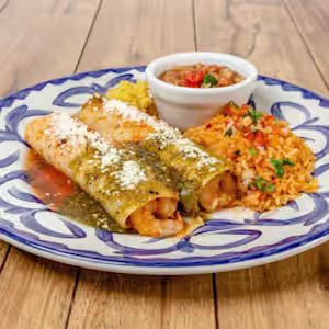 El Torito signature dishes Chicken And Sour Cream EnchiladasCrispy FlautasChicken Quesadilla 